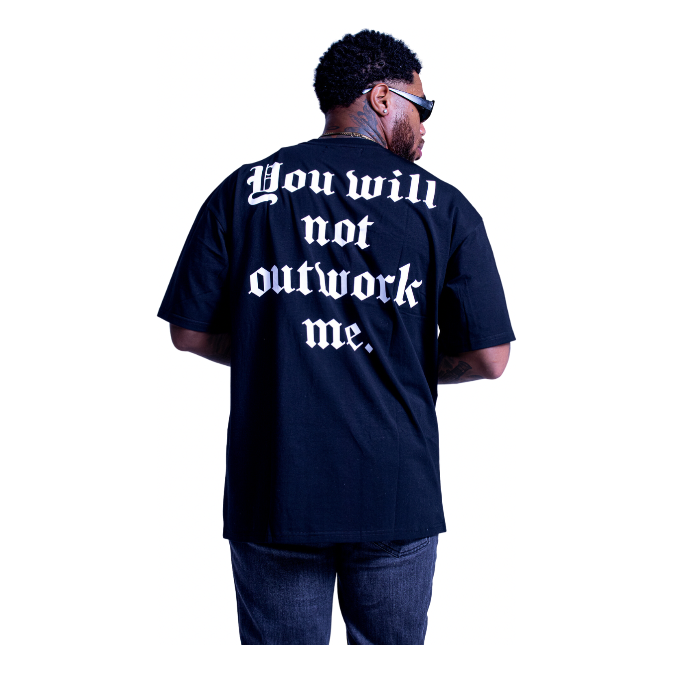 Black Oversized Signature Tee