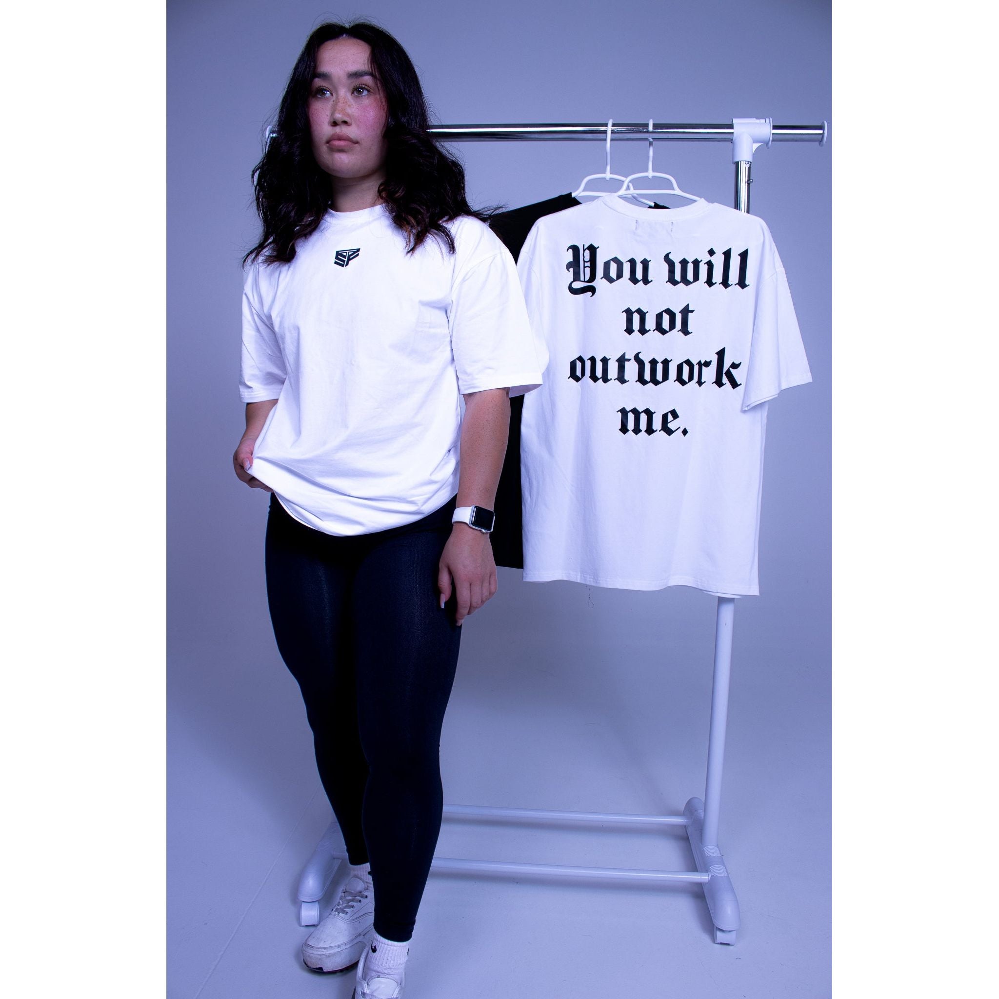 White Oversized Signature Tee