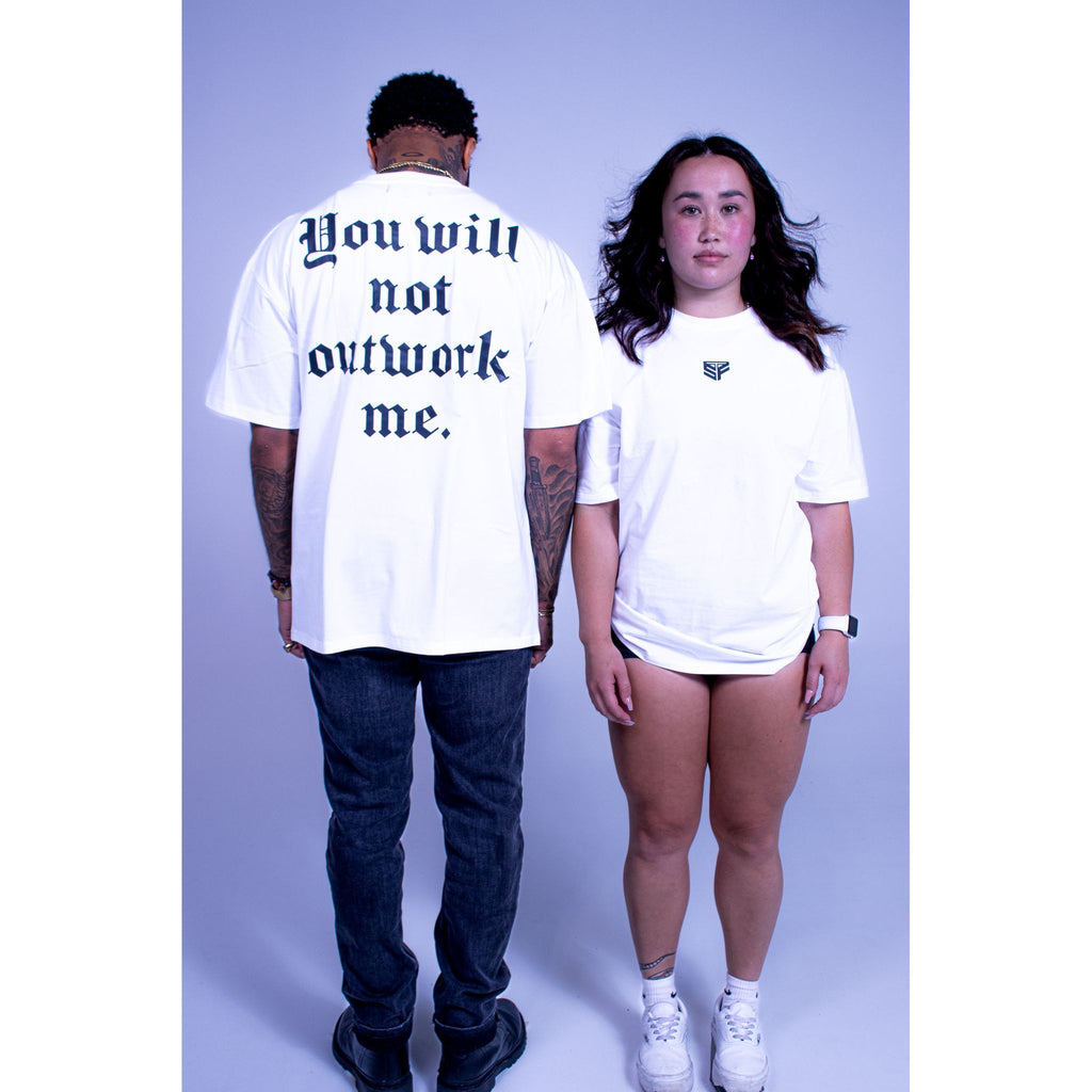 White Oversized Signature Tee