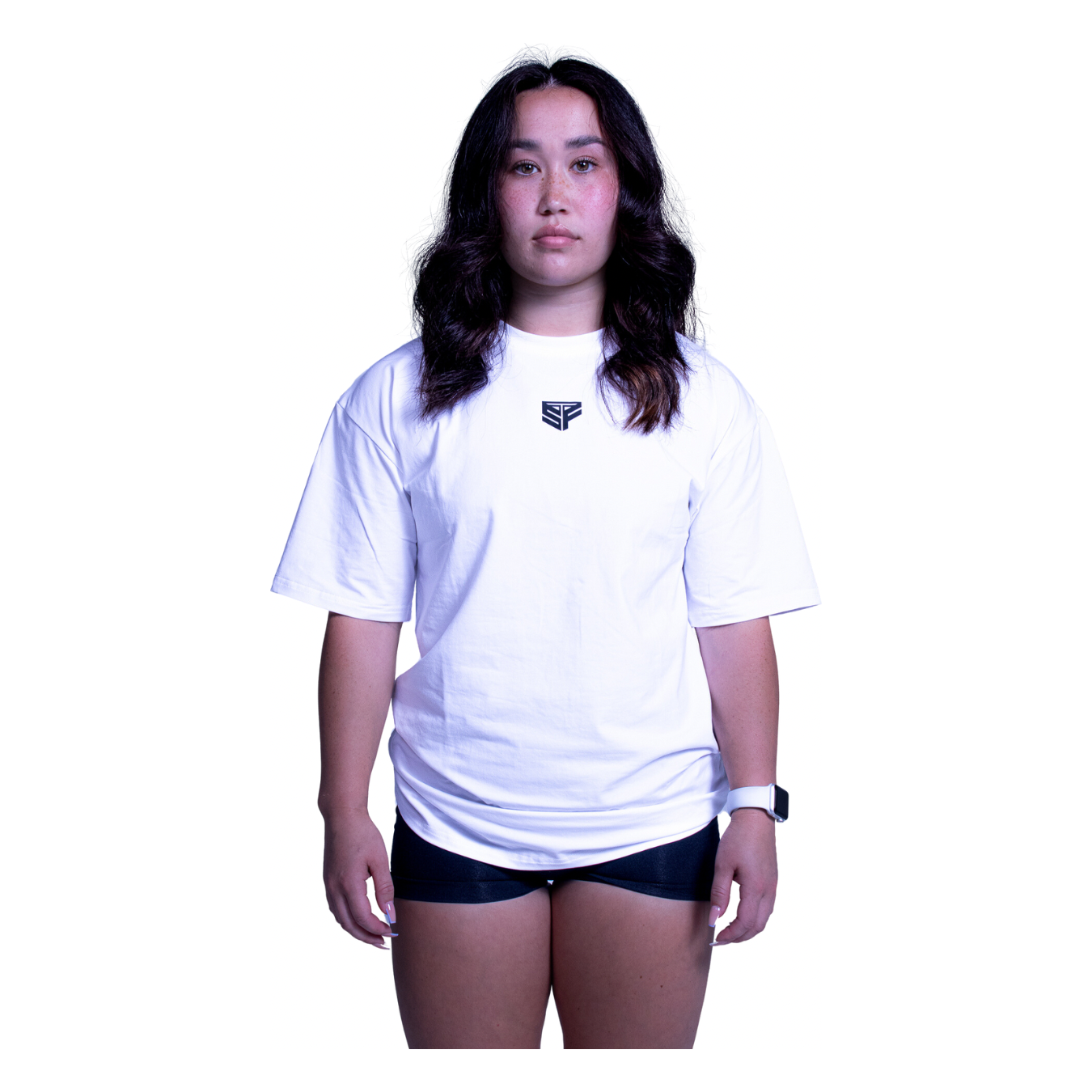 White Oversized Signature Tee