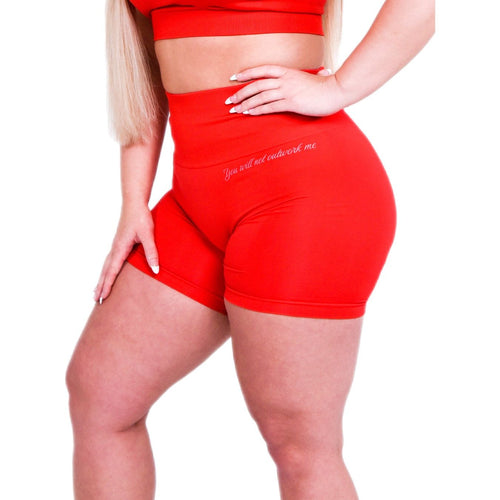 Red Apple Seamless Shorts