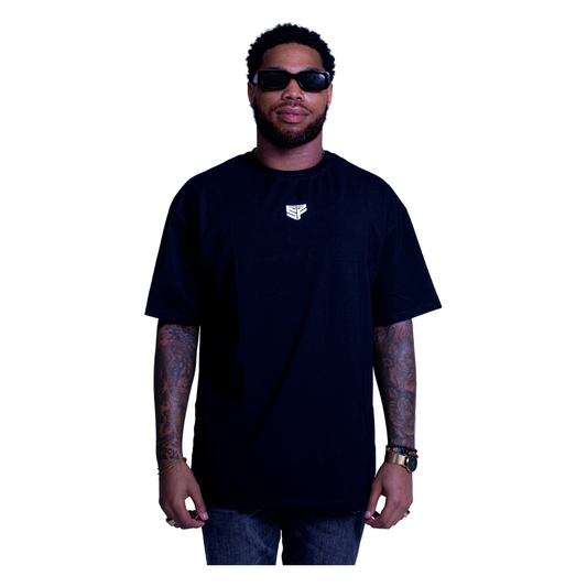 Black Oversized Signature Tee
